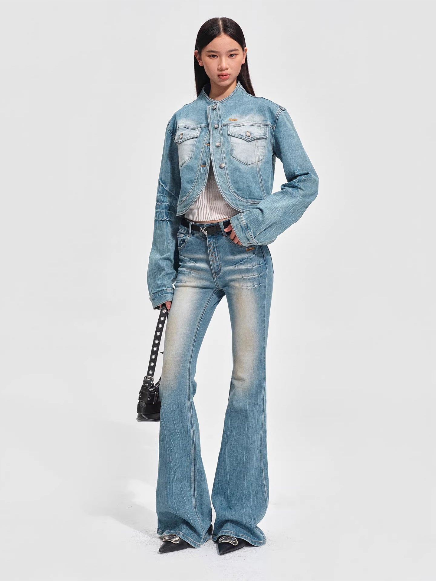 Washed Twill Denim Jacket