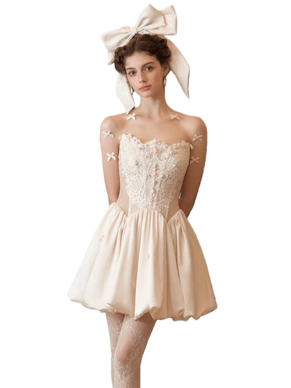 French Corset Sleeveless Party Dress