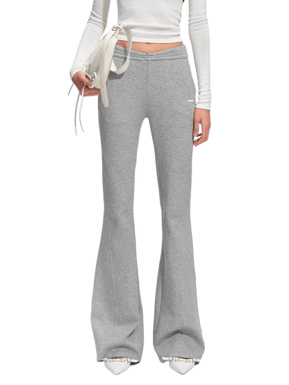 Air Cotton V-Waist Micro-Flare Knit Pants