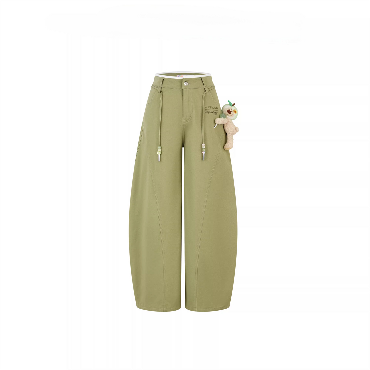 Curved-Hem Cargo Pants