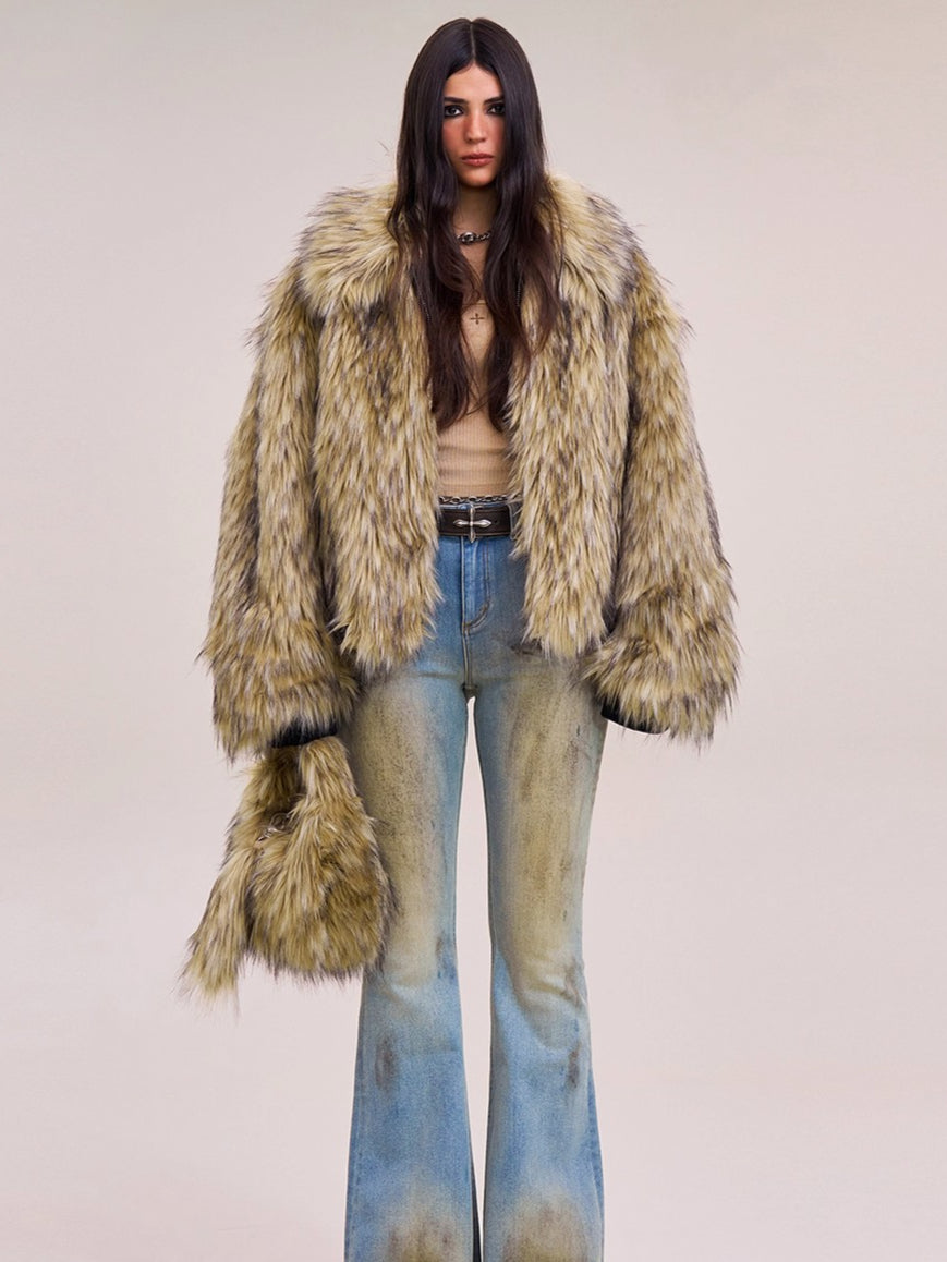 Arctic Cross Faux Fur Jacket