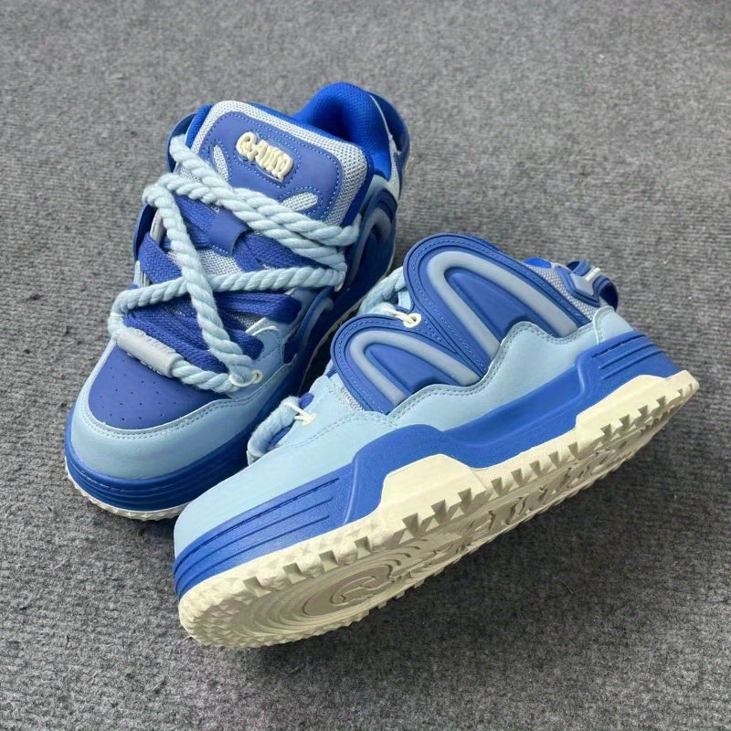 Dreamy Blue Chunky Casual Sneakers