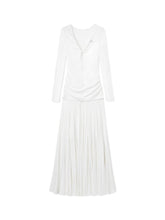 Wisteria Tencel Ribbed V-neck Maxi Dress - CHINASQUAD