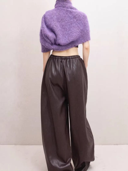 Soft-Touch Alpaca-Blend Crewneck Sweater