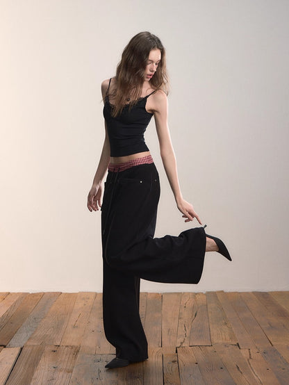 Colorblock Waistband Sweatpants