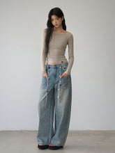 Reversible Off-shoulder Slim Long-sleeve T-shirt - CHINASQUAD
