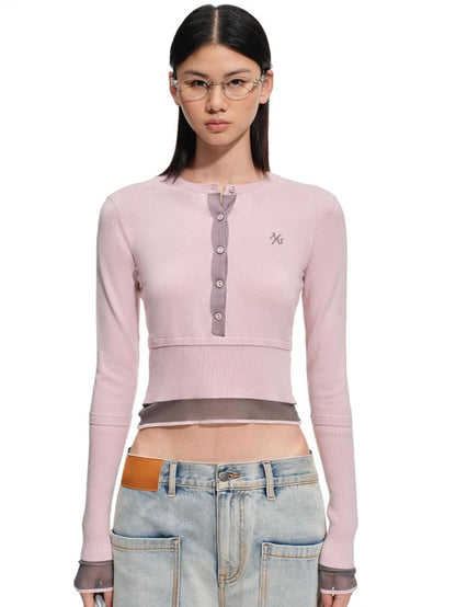 Norman Wool-Blend Layered Knit T-Shirts