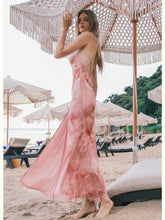 Alina Halter Neck Backless Floral Print Dress - CHINASQUAD