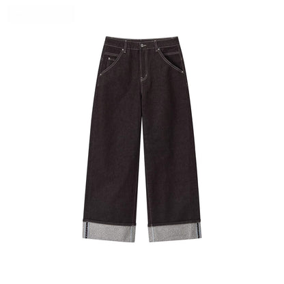 Vintage Straight-Leg Denim Pants