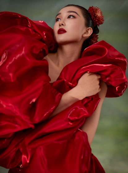 Ruby Radiance Gown