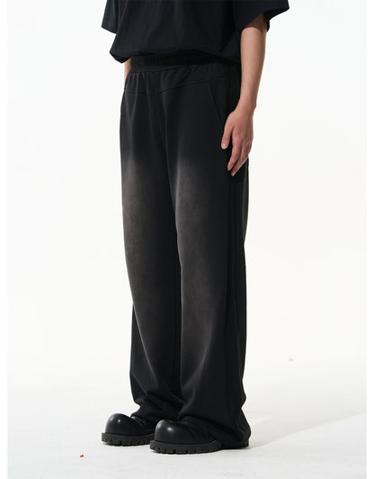 Washed Gradient Pure Cotton Relaxed Sweatpants