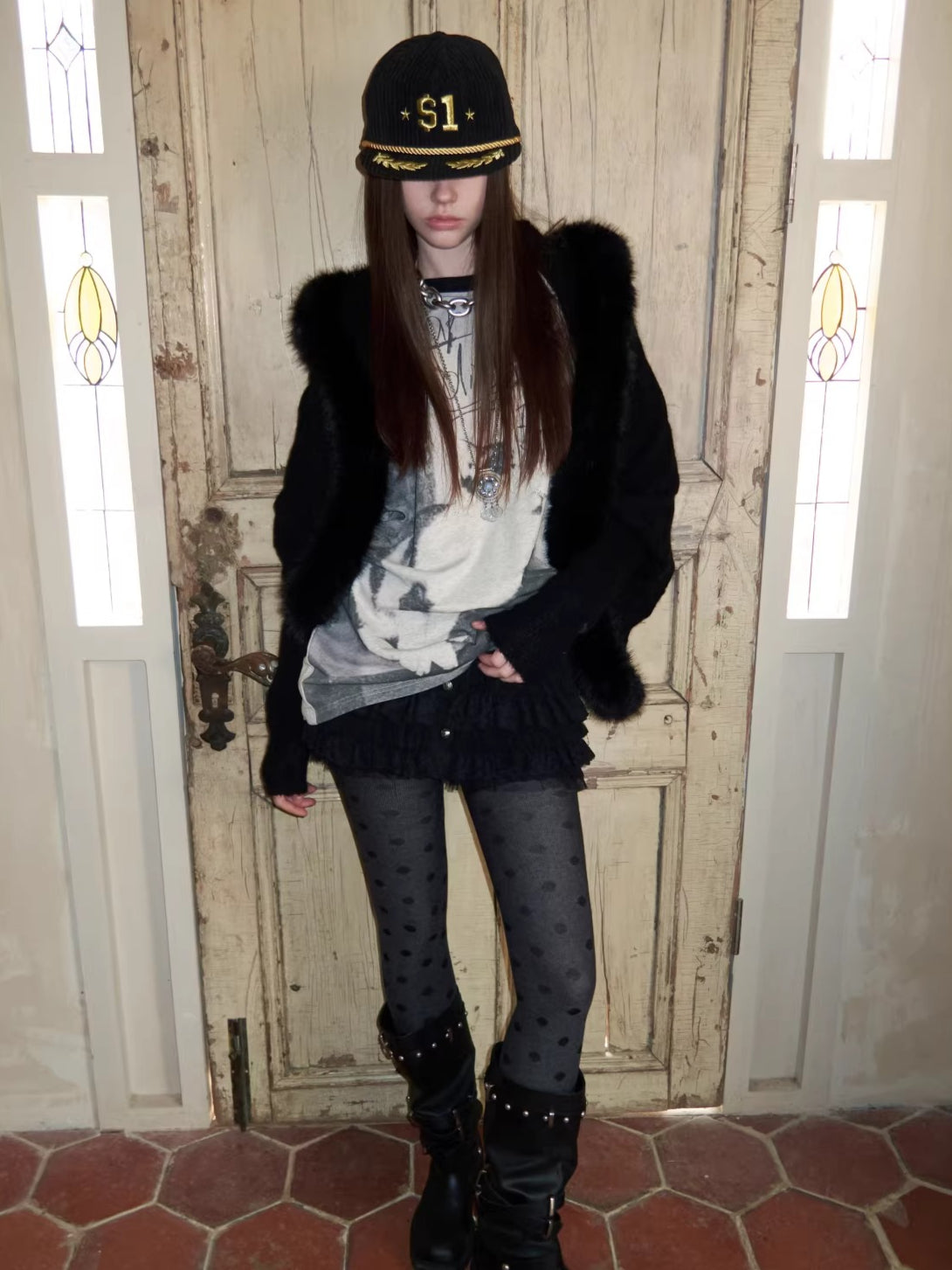 Crystal Graphic Long-Sleeve T-Shirt