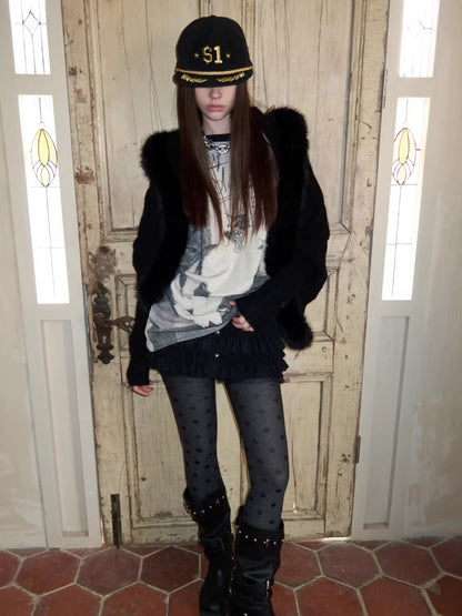 Crystal Graphic Long-Sleeve T-Shirt