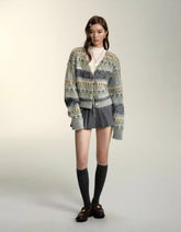 Gray Fringe Cardigan - CHINASQUAD