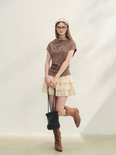 Multi-layer Ruffle Elastic Waist Tiered Skirt - CHINASQUAD