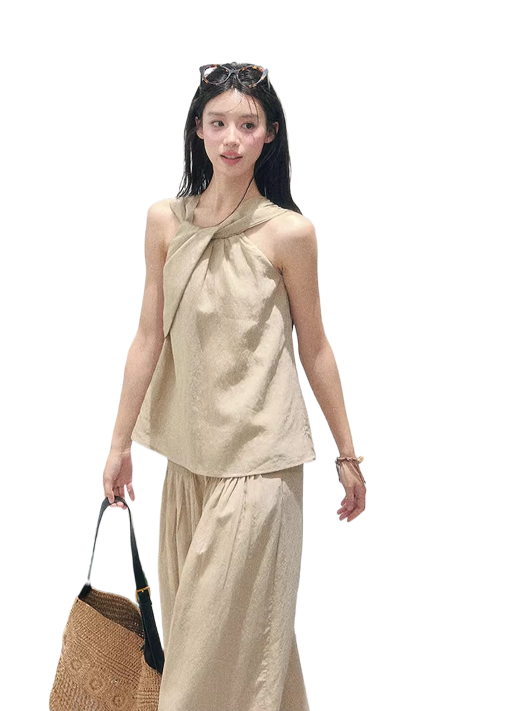 Soft Khaki Relaxed Set
