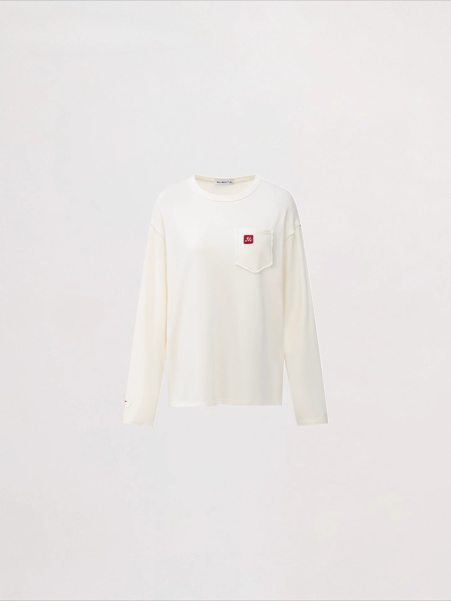 Embroidered Raw Edge T-shirt