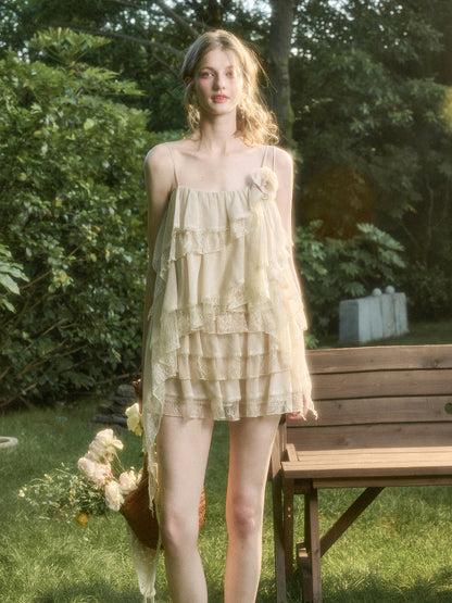 Soft Lace Fairy Tank Top &amp; Skirt Set
