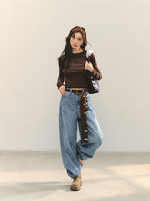 Ruffle Hem and Printed Splicing Cropped T-Shirts - CHINASQUAD