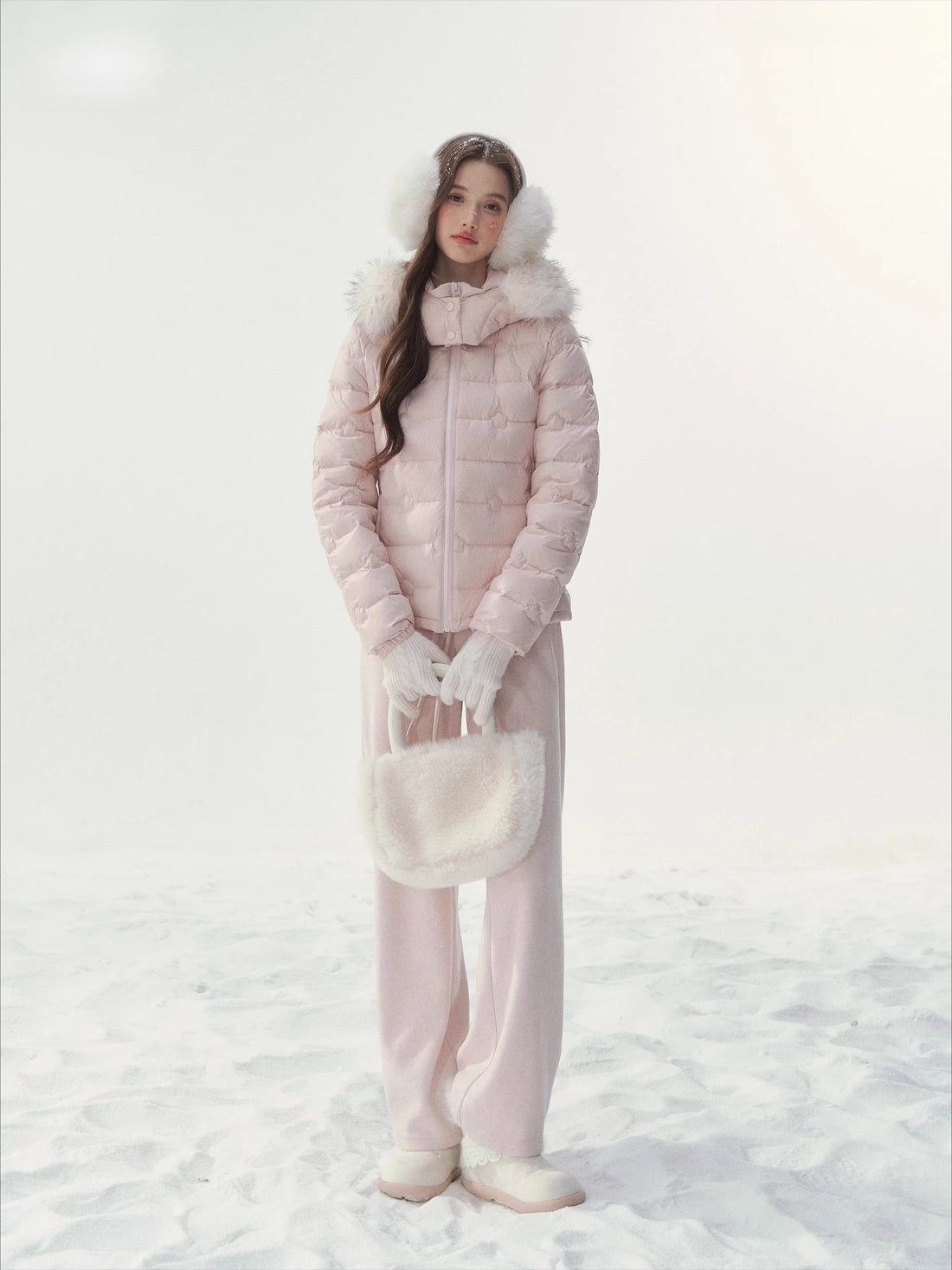 Embossed Sweet Dream Quilted Down Jacket