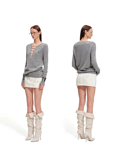 Polar Washed Twill Denim Skirt