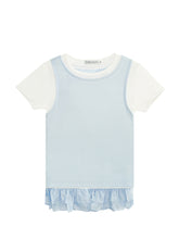 Two-piece Ruffled Bottoming Top - CHINASQUAD