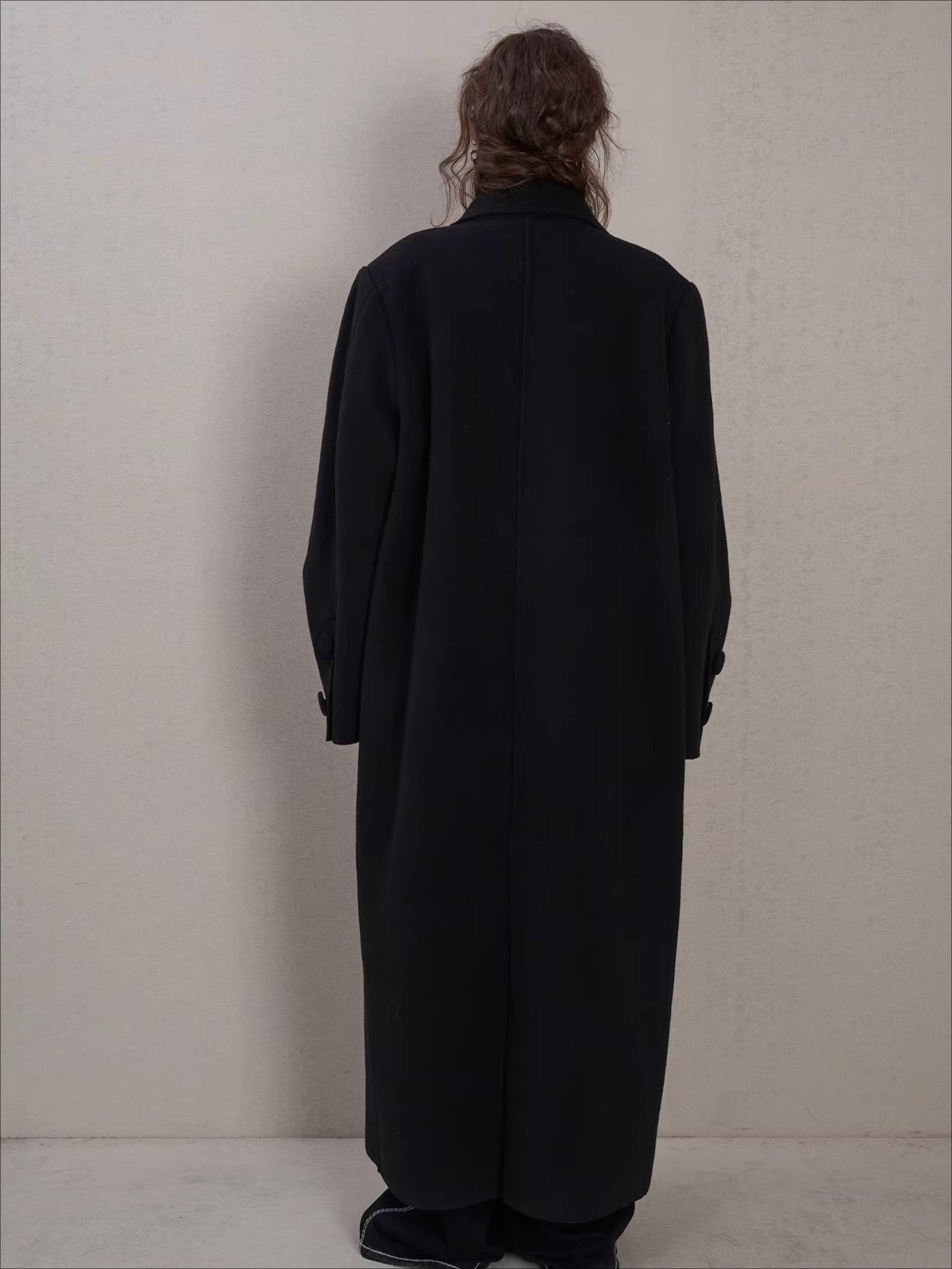 Double-Faced Wool Long Coat