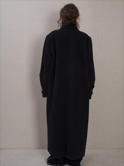 Double-Faced Wool Long Coat