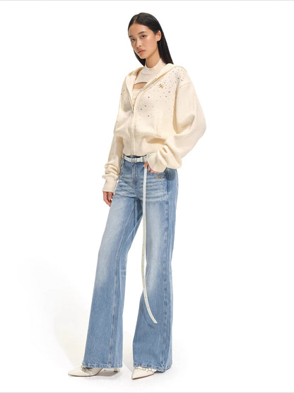 Proportion Straight-Leg Denim Pants