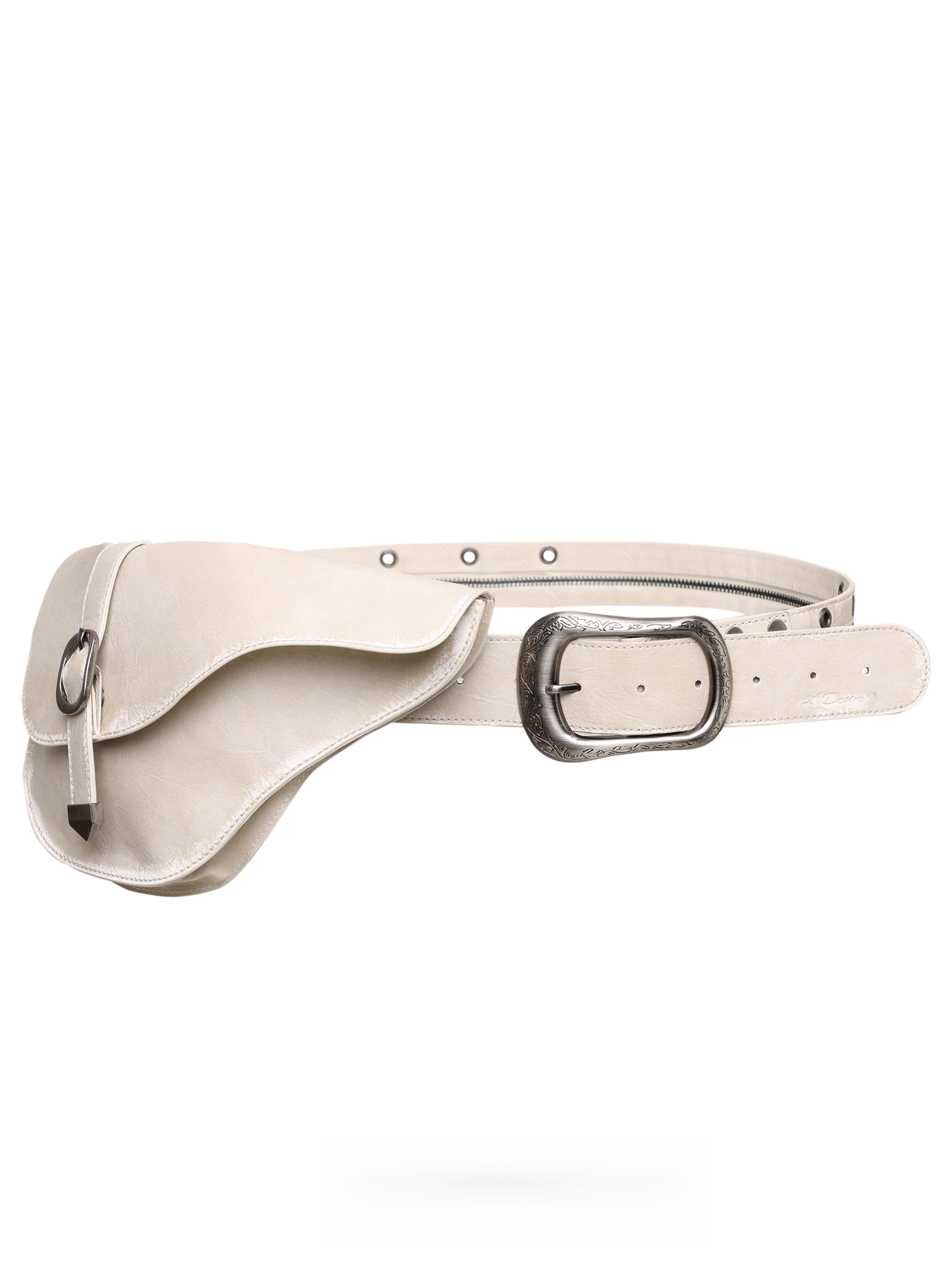 Vintage Detachable Buckle Zip Waist Bag Belt
