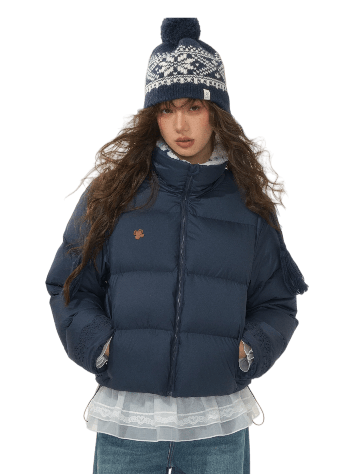 Faux Fur Collar Puffer Jacket