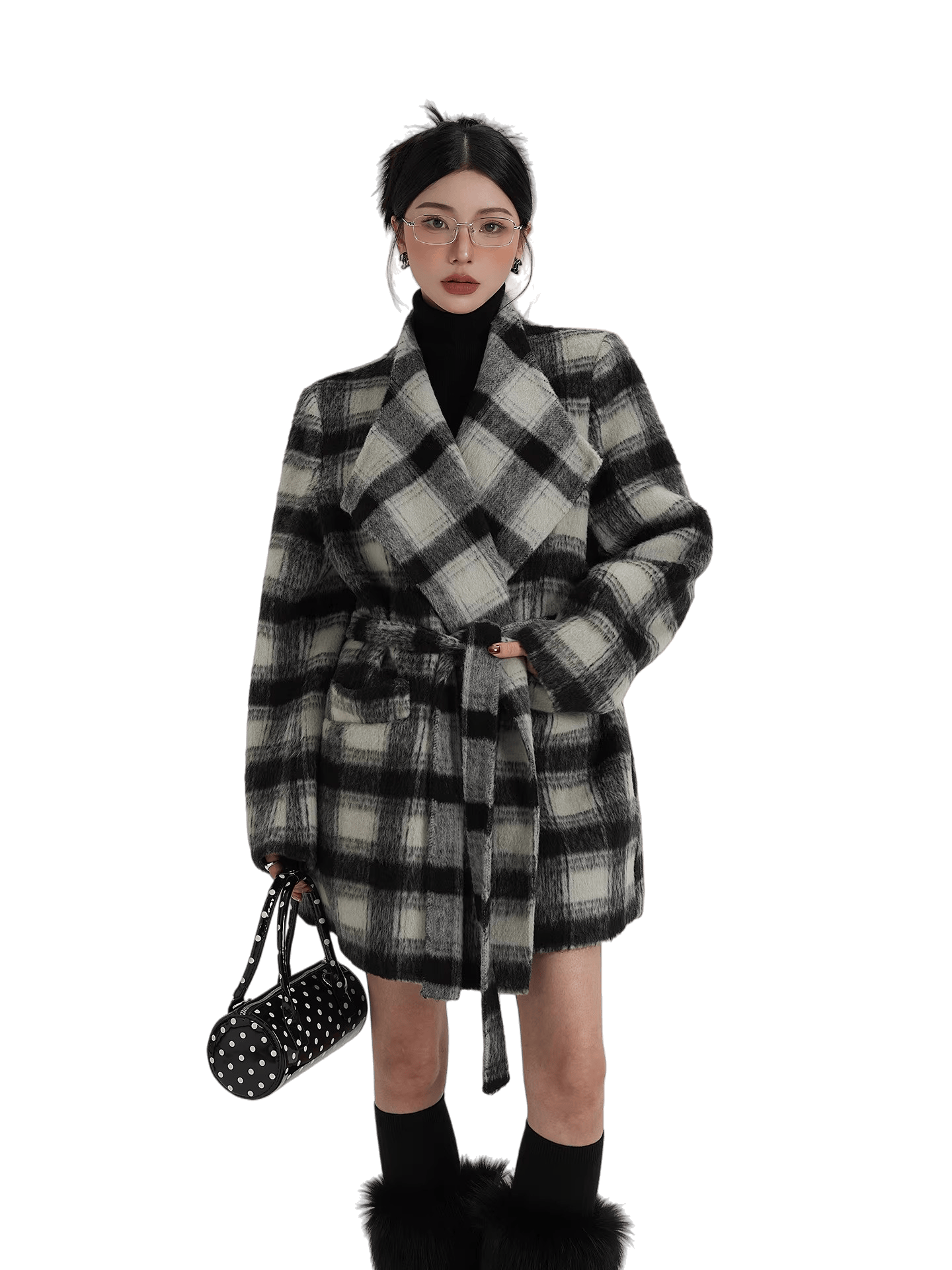 Double-Faced Wool Mid-Length Coat