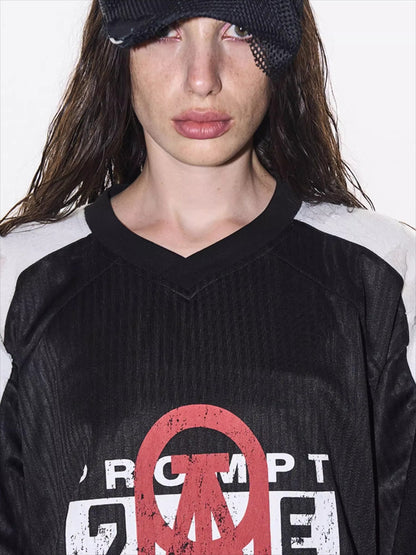 EXITMODE Textured Layered Sports Jersey Tee