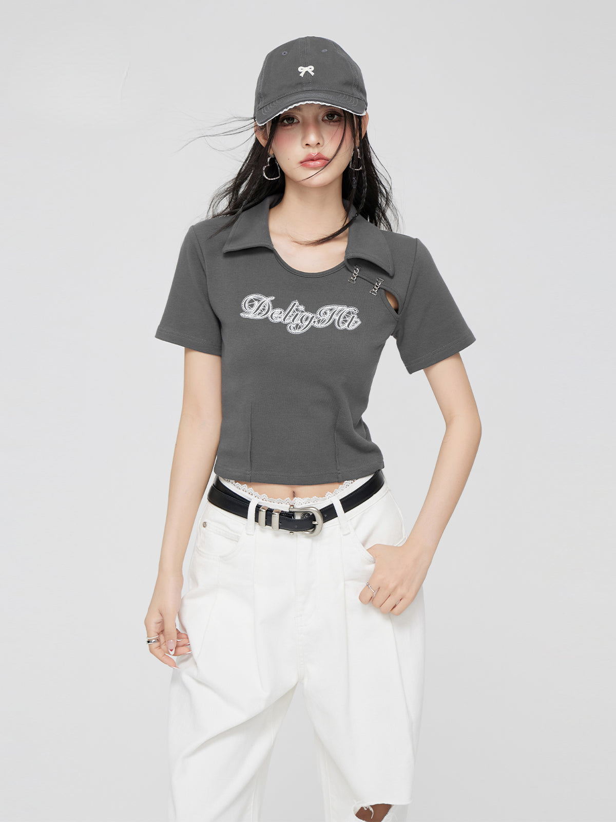 Polo Collar Embroidered T-shirt - CHINASQUAD