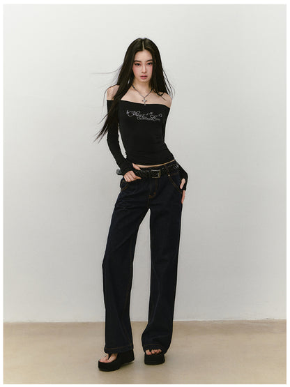 One-shoulder Skin-friendly Top - CHINASQUAD