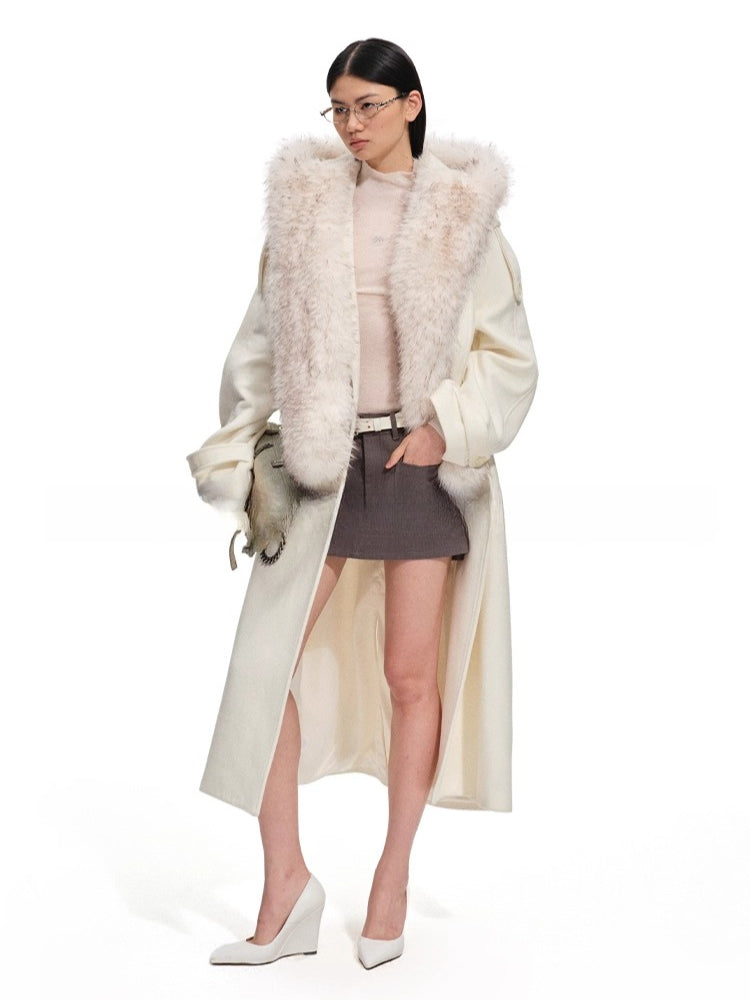 Arctic Muse Wool-Blend Coat