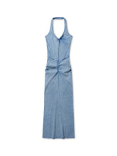 "Feria Series" Volcano V-Waist Pleated Halter Dress - CHINASQUAD