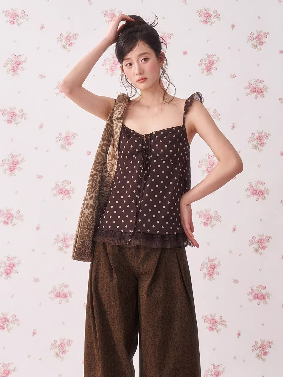 Leopard Print Vintage Vacation Camisole