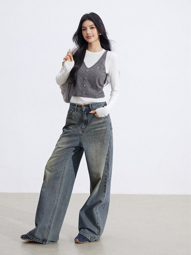 Knit Camisole and Inner Top Two-Piece Set