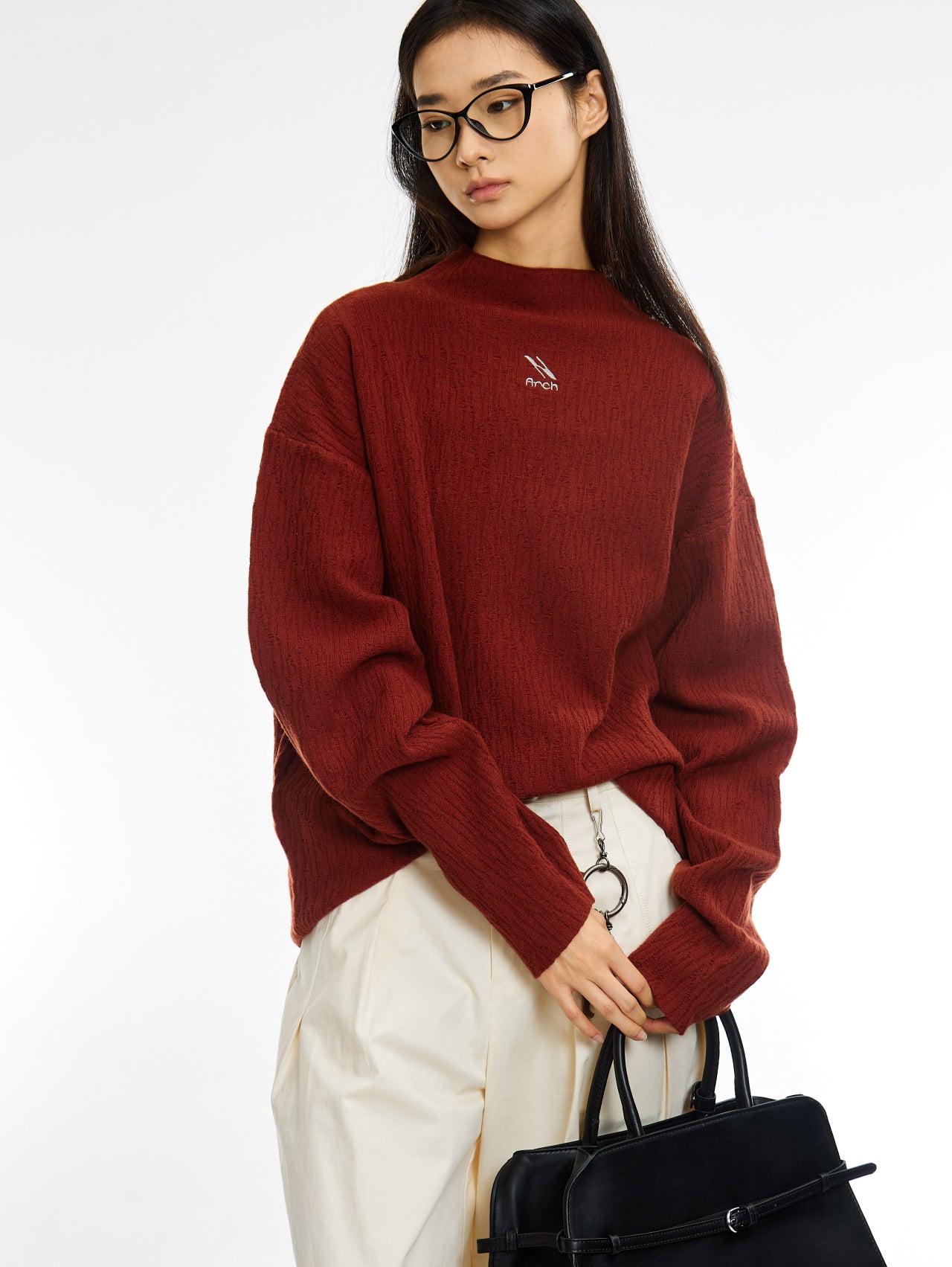 Texture Turtleneck Knitwear - CHINASQUAD