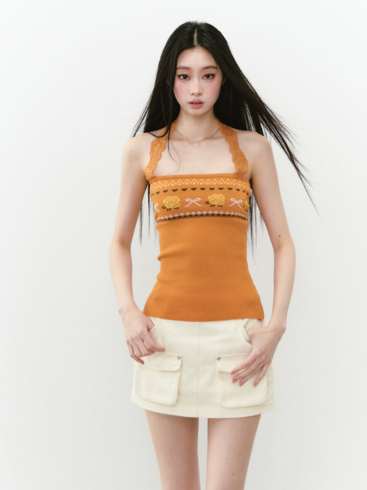 Casual Pocket A-Line Skirt