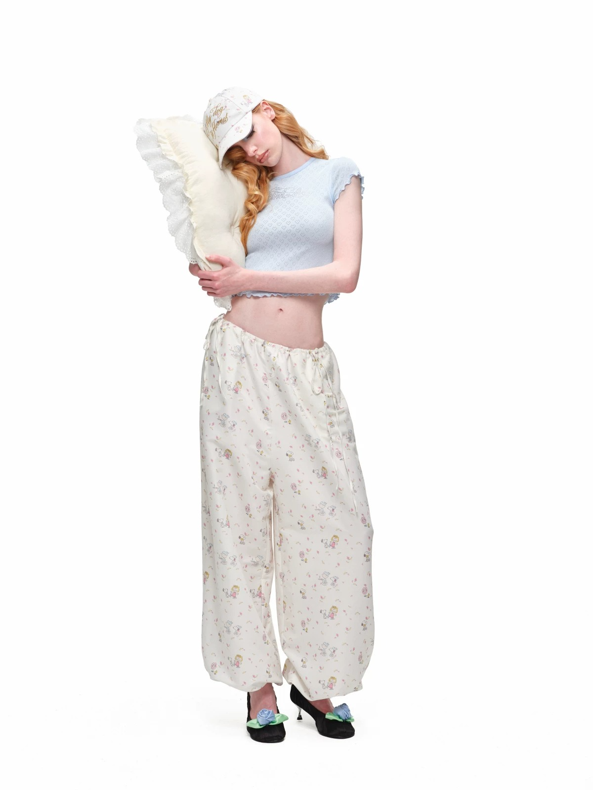 Rhinestone Logo Slim-Fit Baby Tee 1Jinn Studio