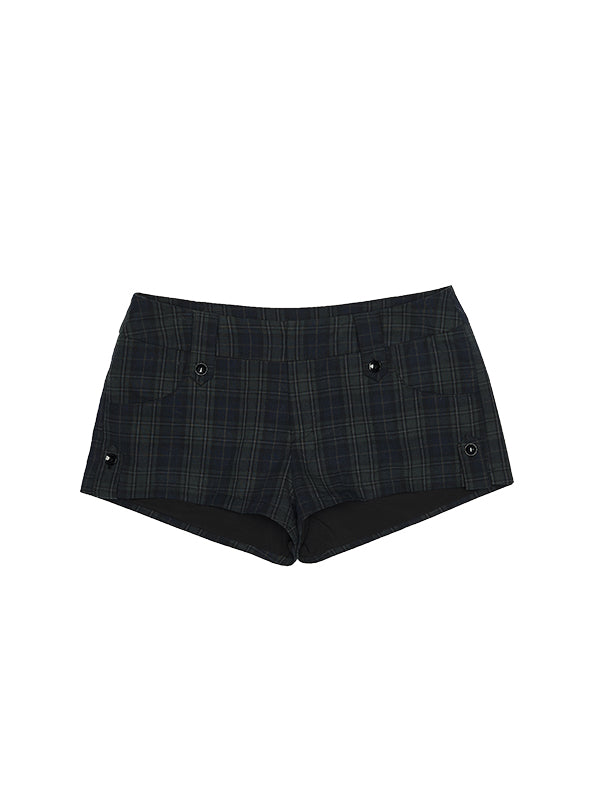 Low-Waist Slim Fit Tailored Shorts