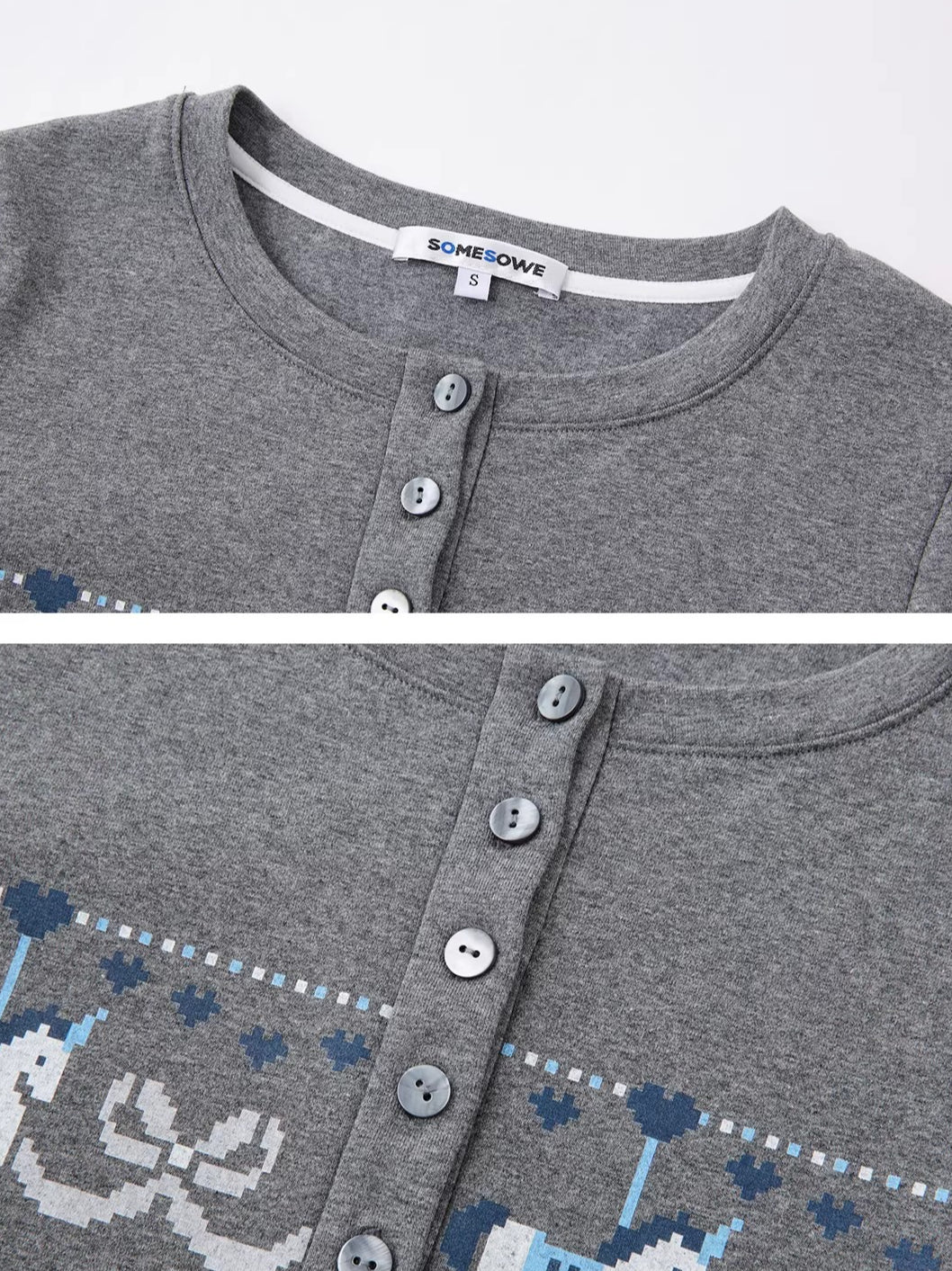 Carousel Print Plush-Feel Top