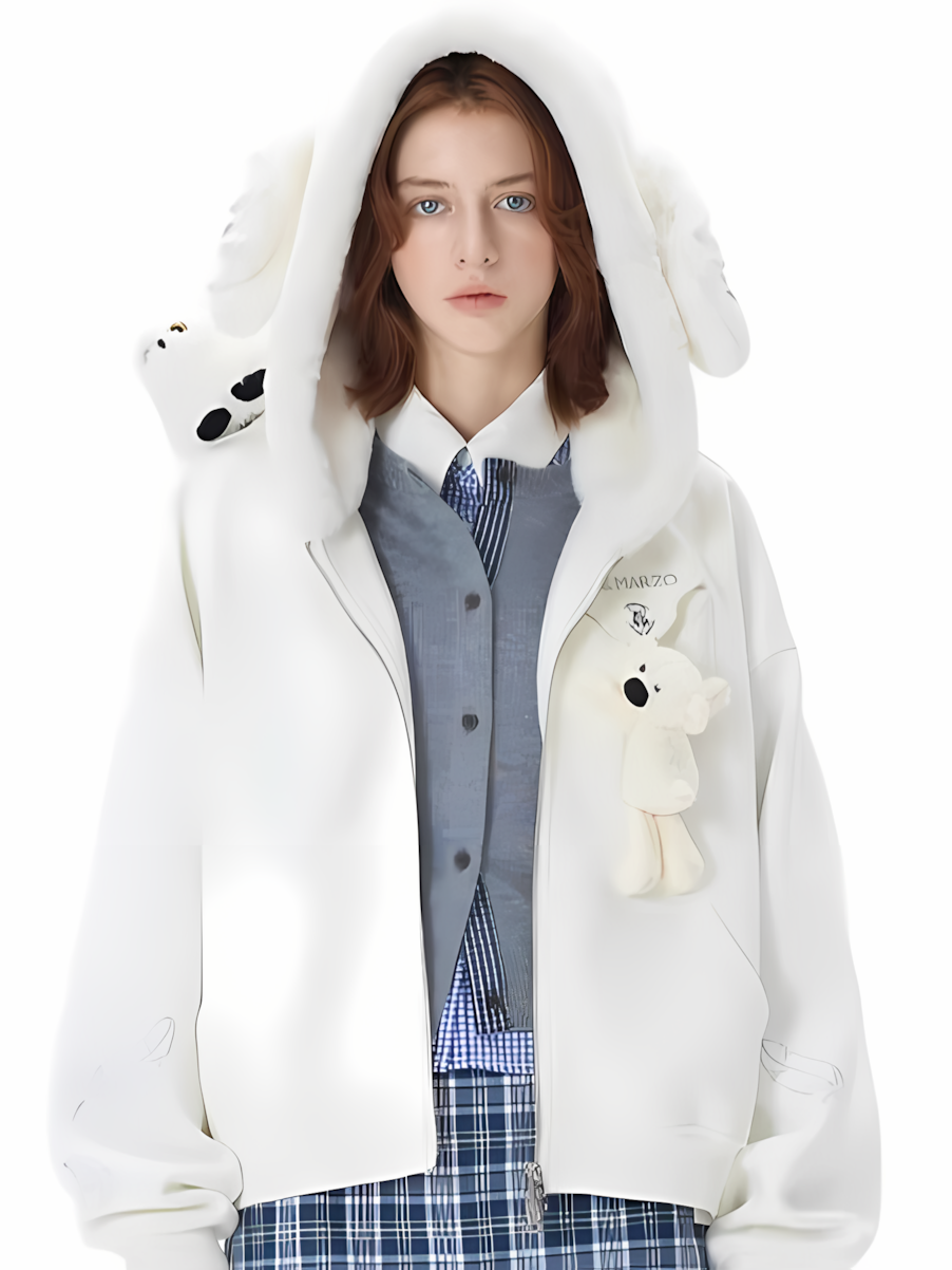 Harry Potter × 13DE MARZO “Hedwig” Hoodie Jacket