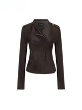Large Collar Short Suede Jacket - CHINASQUAD