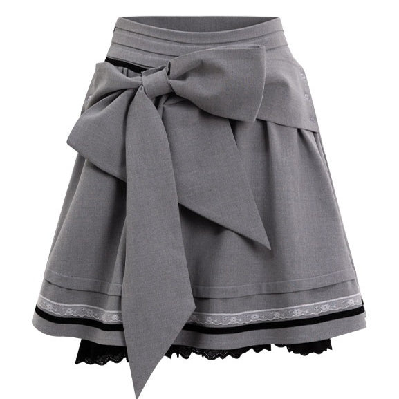 Academy Bow Lace A-Line Skirt