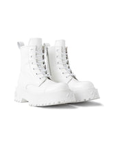 Porcelain-Gloss Platform Martin Boots - CHINASQUAD