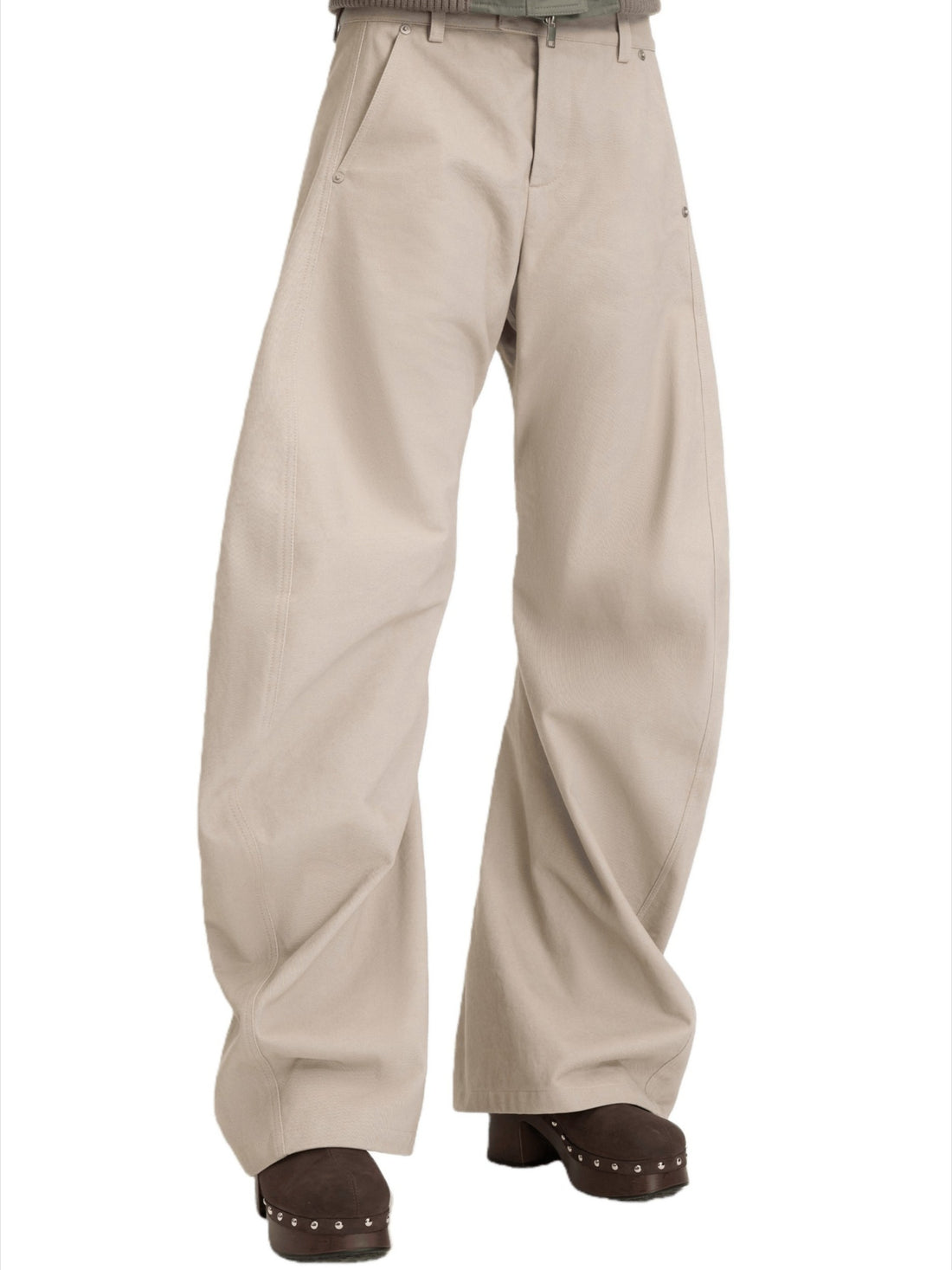 Asymmetrical Sculpted Utility Pants