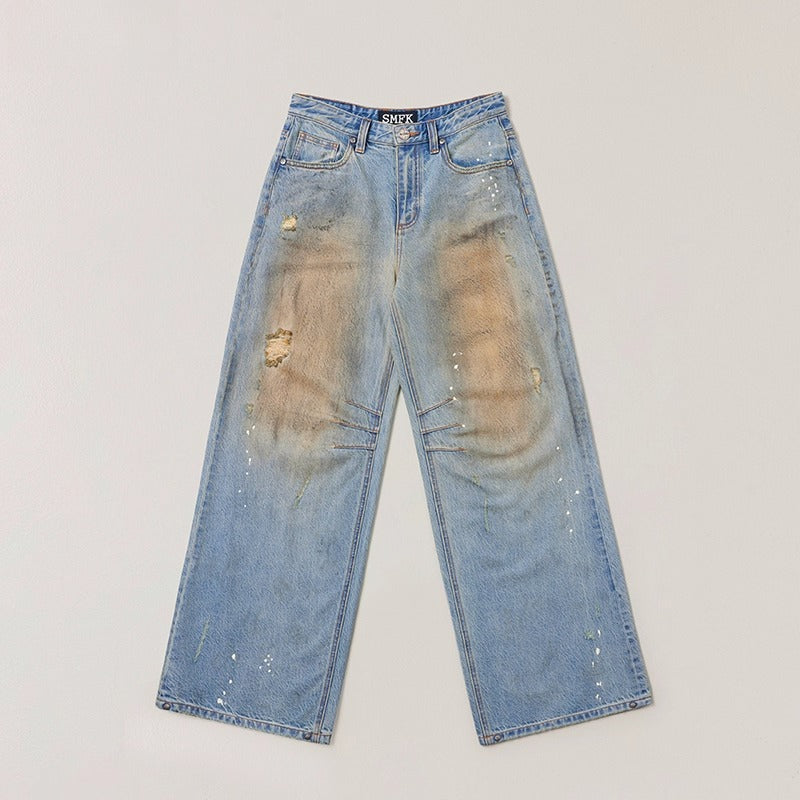 Origin of Wildness Wide-Leg Denim Pants